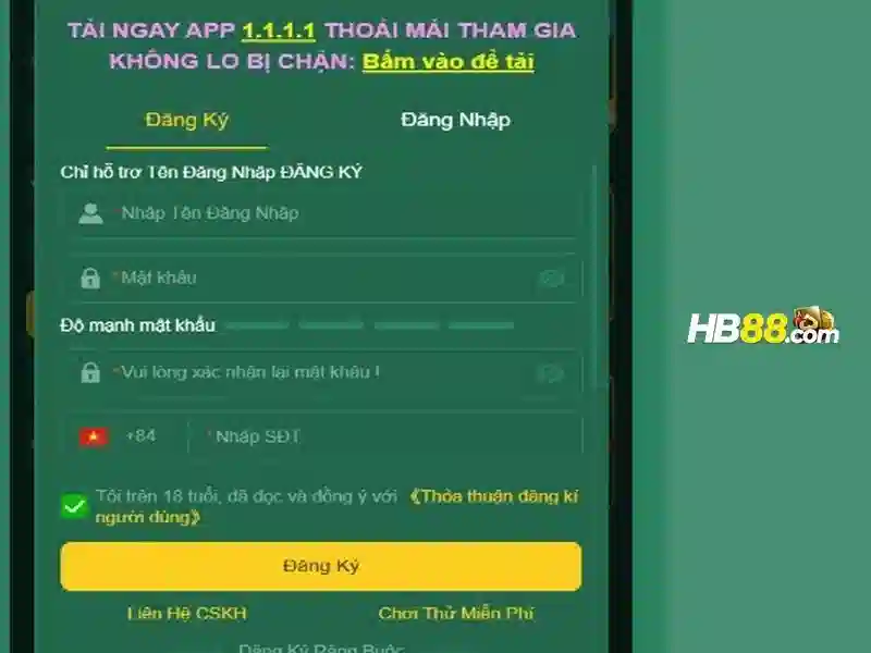 Danh mục sản phẩm của HB88