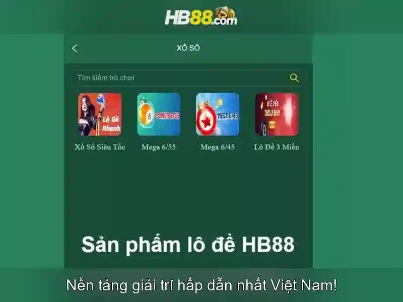 HB88: Nền tảng trò chơi trực tuyến và cược an toàn